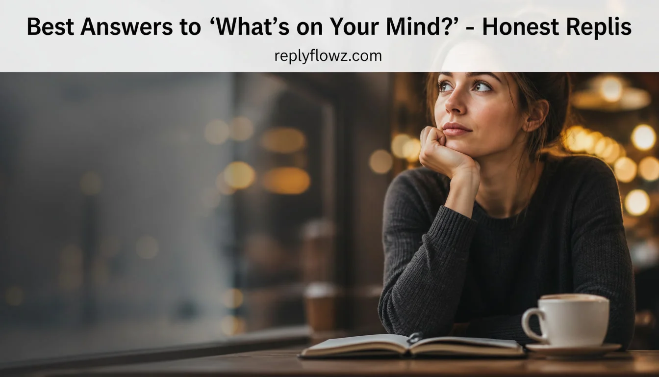 Best Answers to “What’s on Your Mind?” – Honest Replies