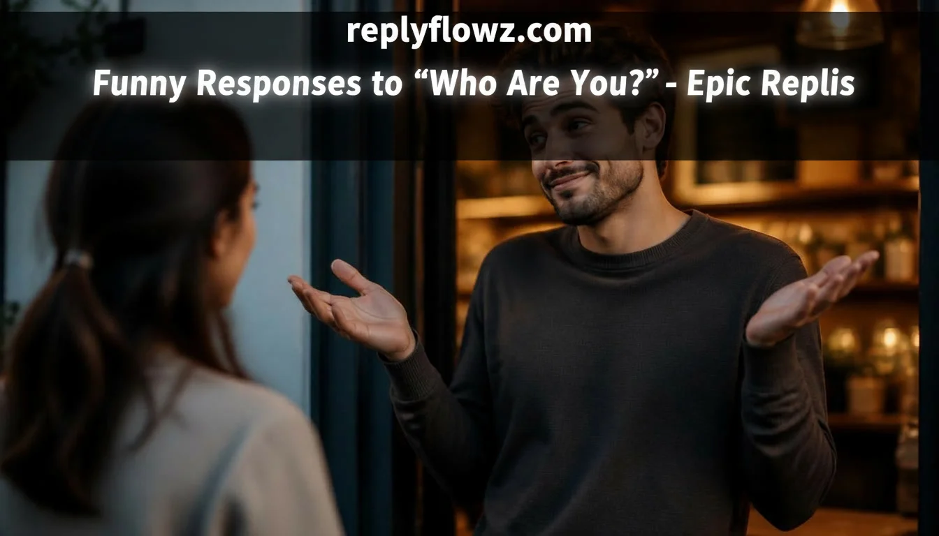 Funny Responses to “Who Are You?” – Epic Replies