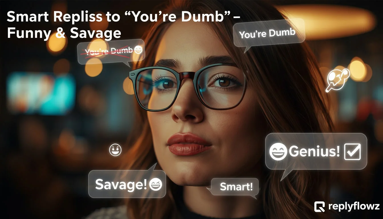 Smart Replies to “You’re Dumb” – Funny & Savage