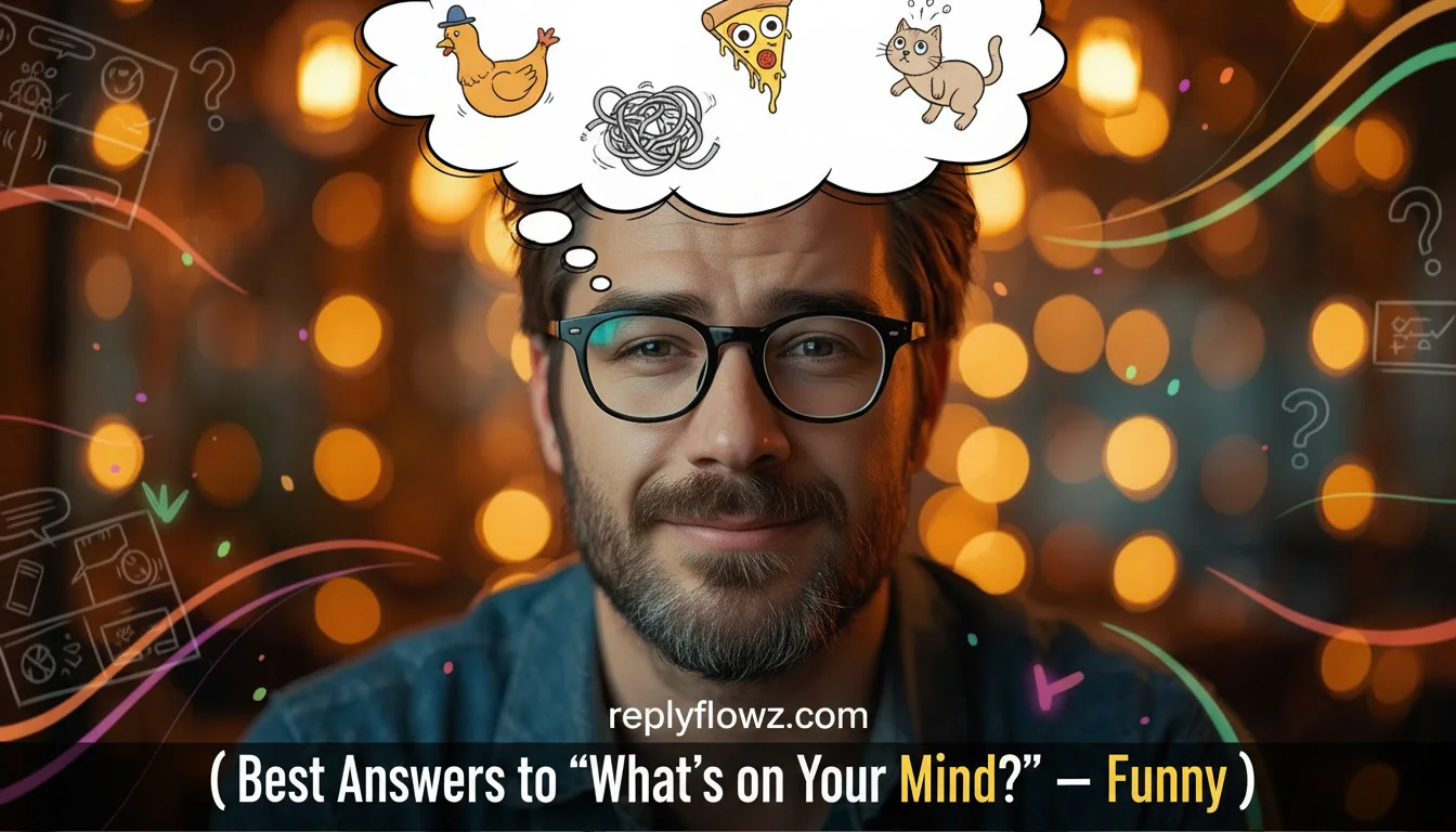 Best Answers to “What’s on Your Mind?” – Funny