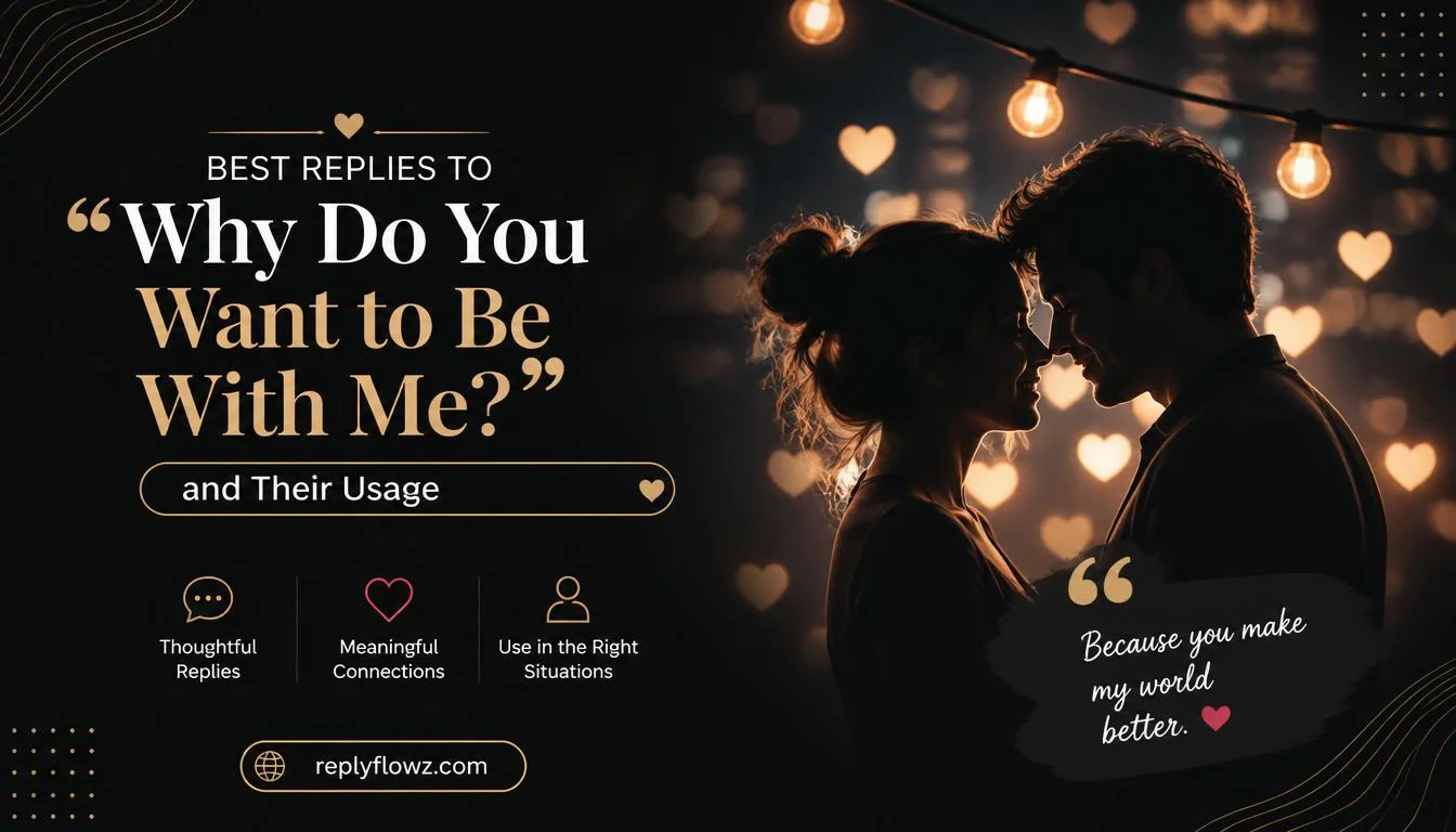 Best Replies to âWhy Do You Want to Be With Me?â