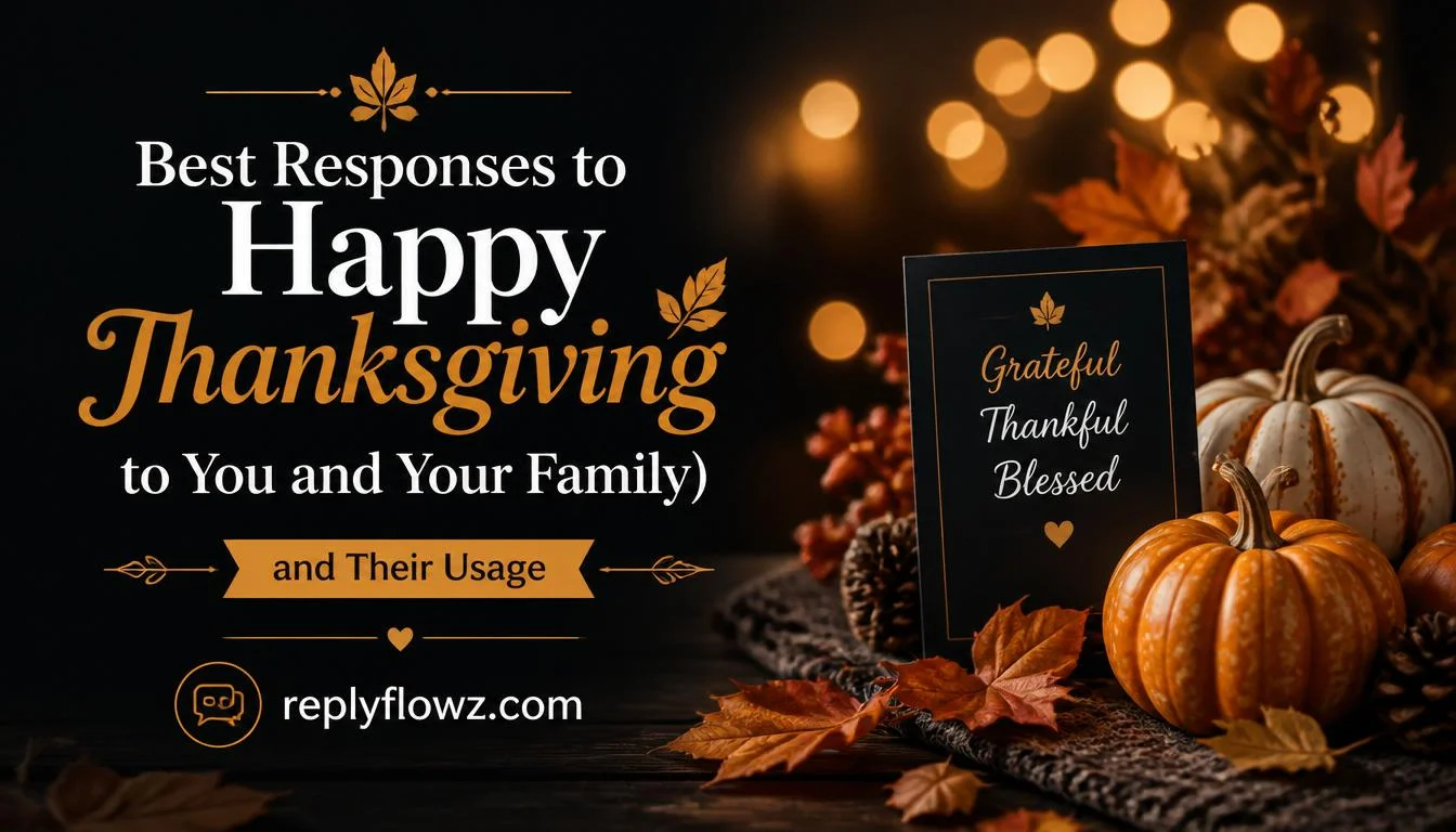 Best Responses to Happy Thanksgiving to You and Your Family