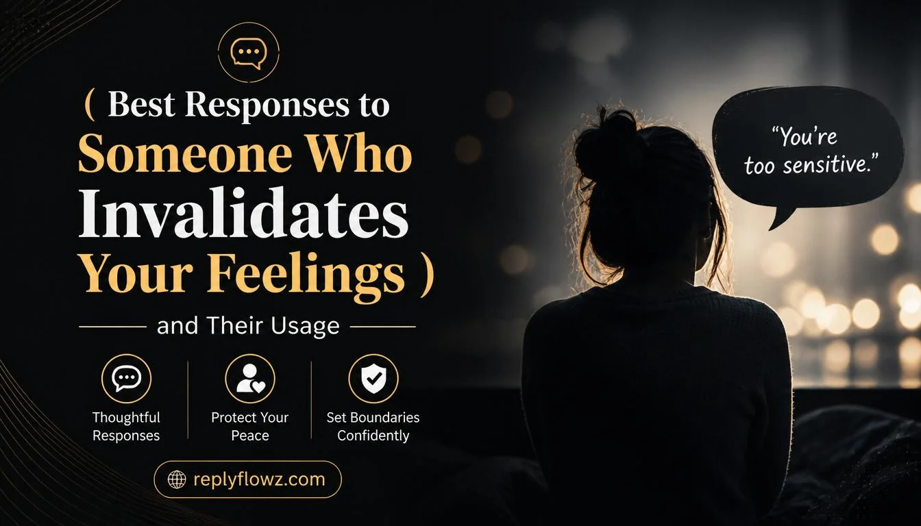 Best Responses to Someone Who Invalidates Your Feelings