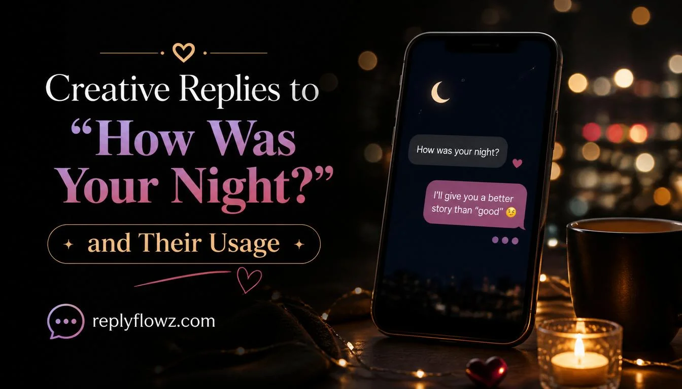 Creative Replies to âHow Was Your Night?â