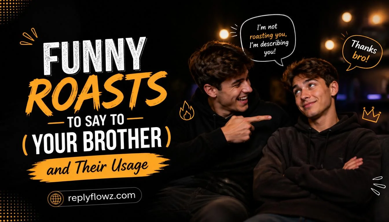 Funny Roasts to Say to Your Brother