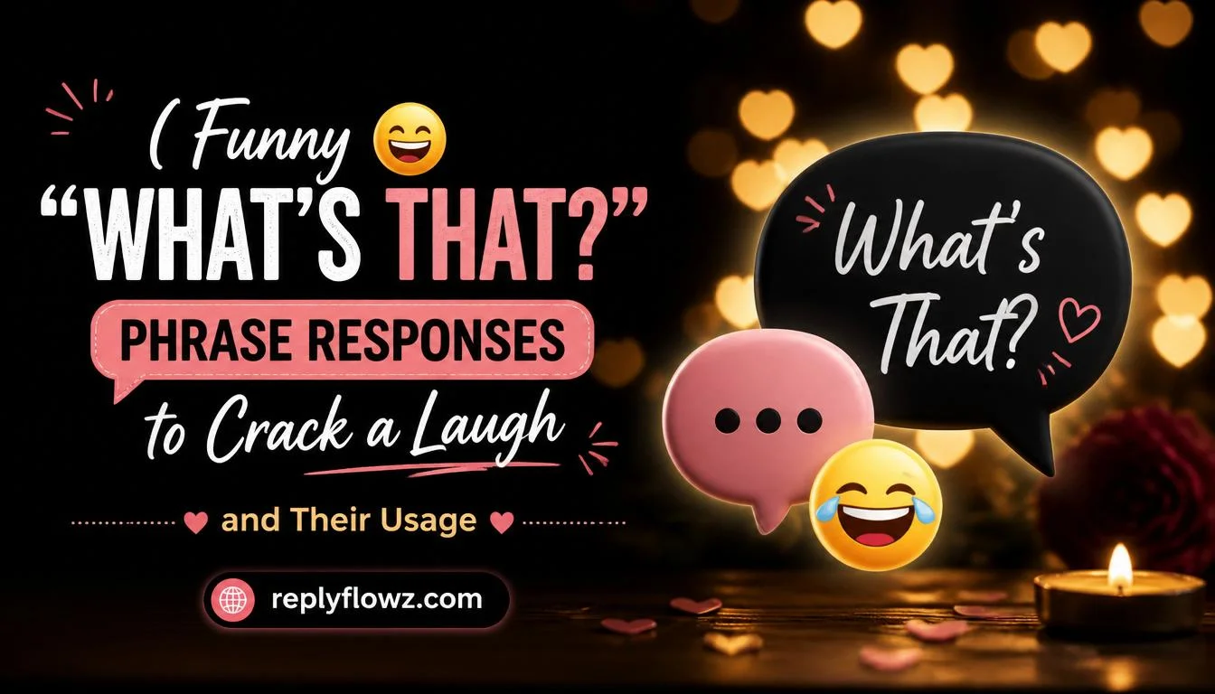 Funny “What’s That?” Phrase Responses to Crack a Laugh