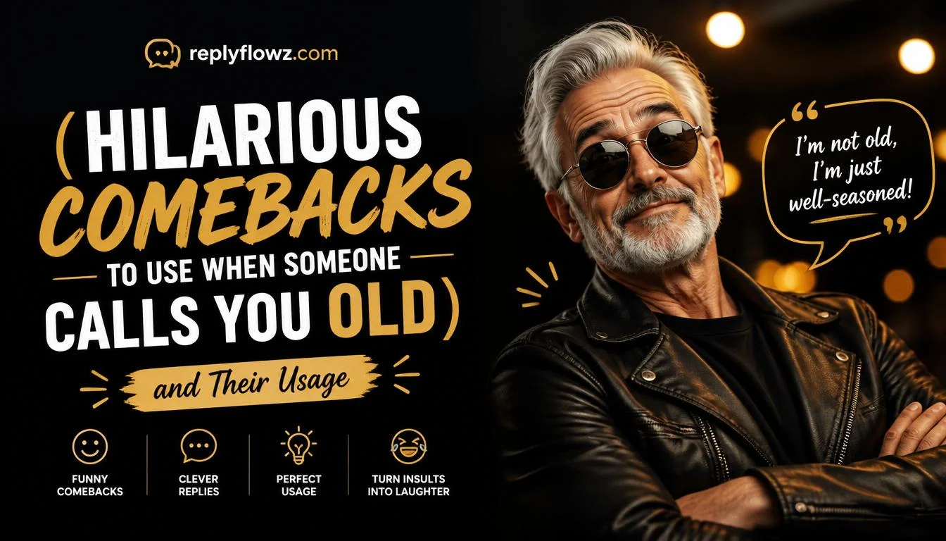 Hilarious Comebacks to Use When Someone Calls You Old