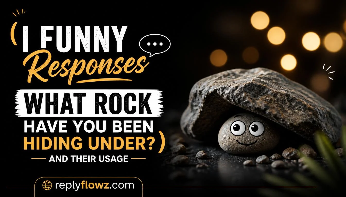 I Funny Responses What Rock Have You Been Hiding Under?