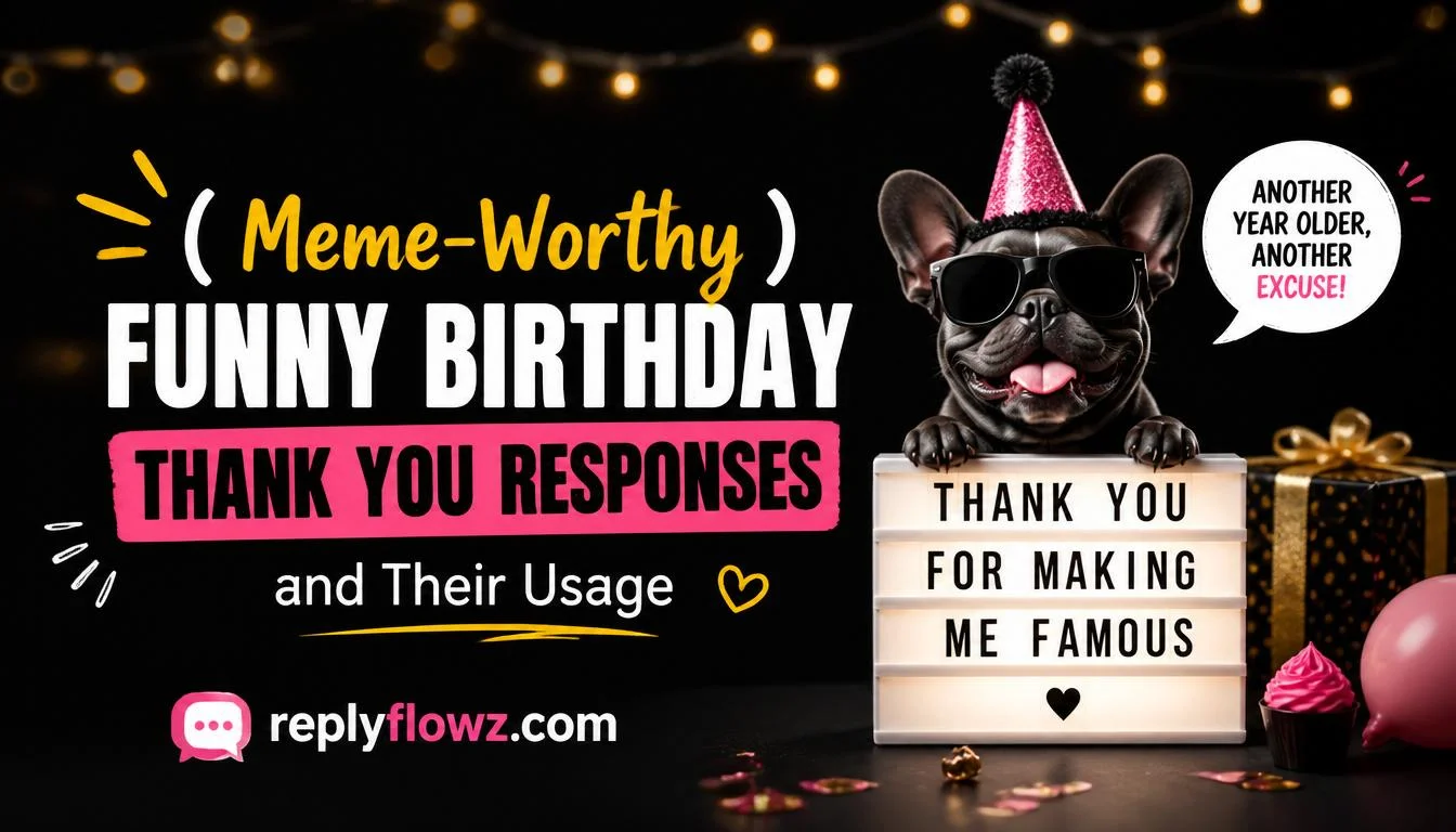 Meme-Worthy Funny Birthday Thank You Responses
