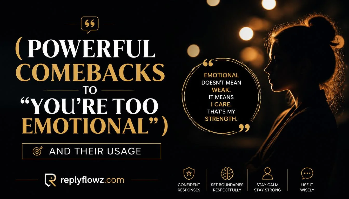 Powerful Comebacks to “You’re Too Emotional”