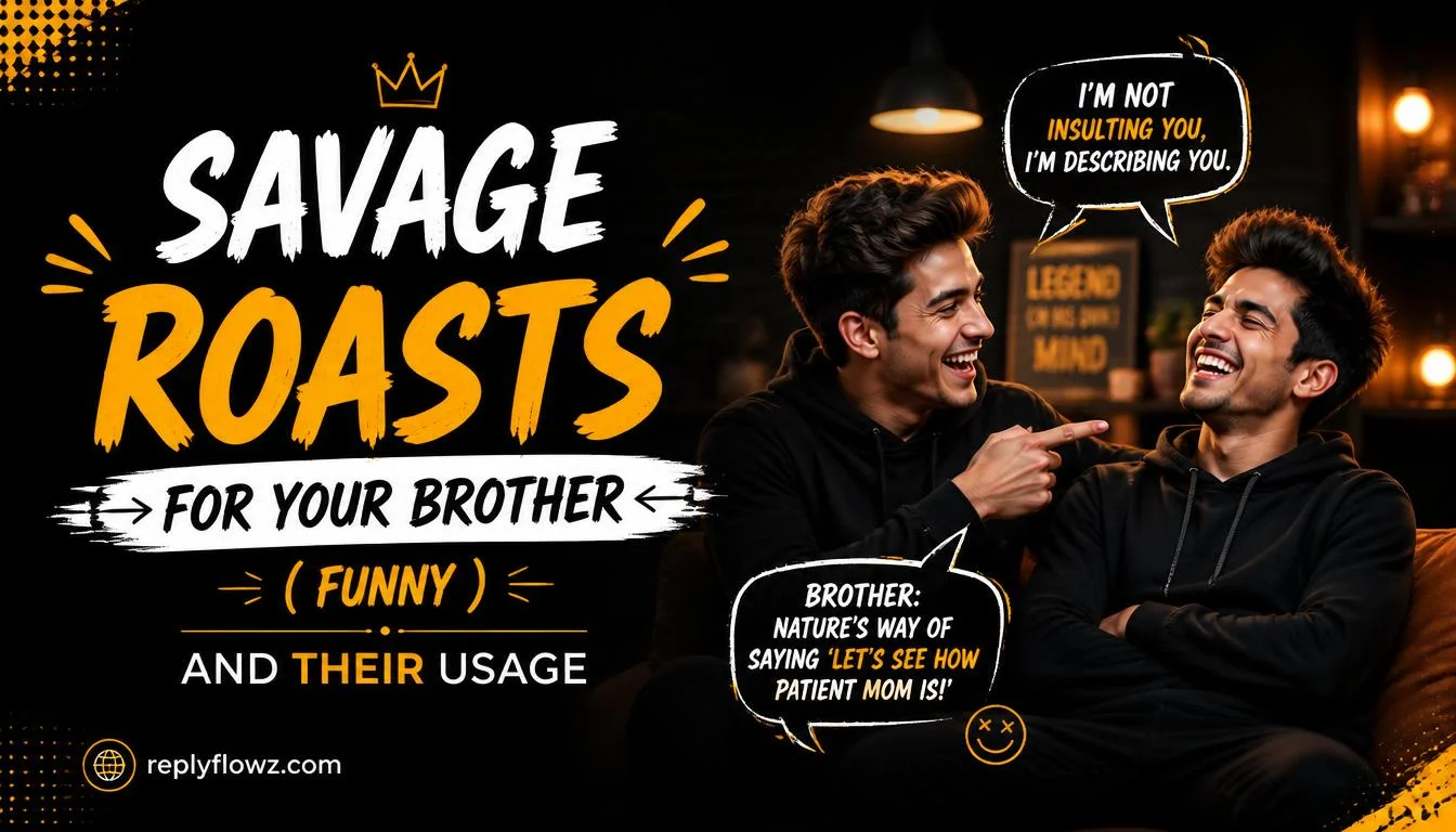 Savage Roasts for Your Brother â Funny