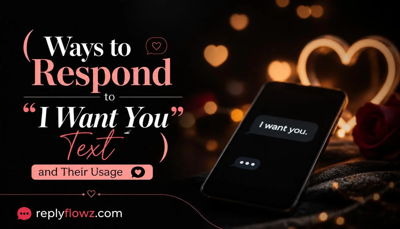 Ways to Respond to âI Want Youâ Text