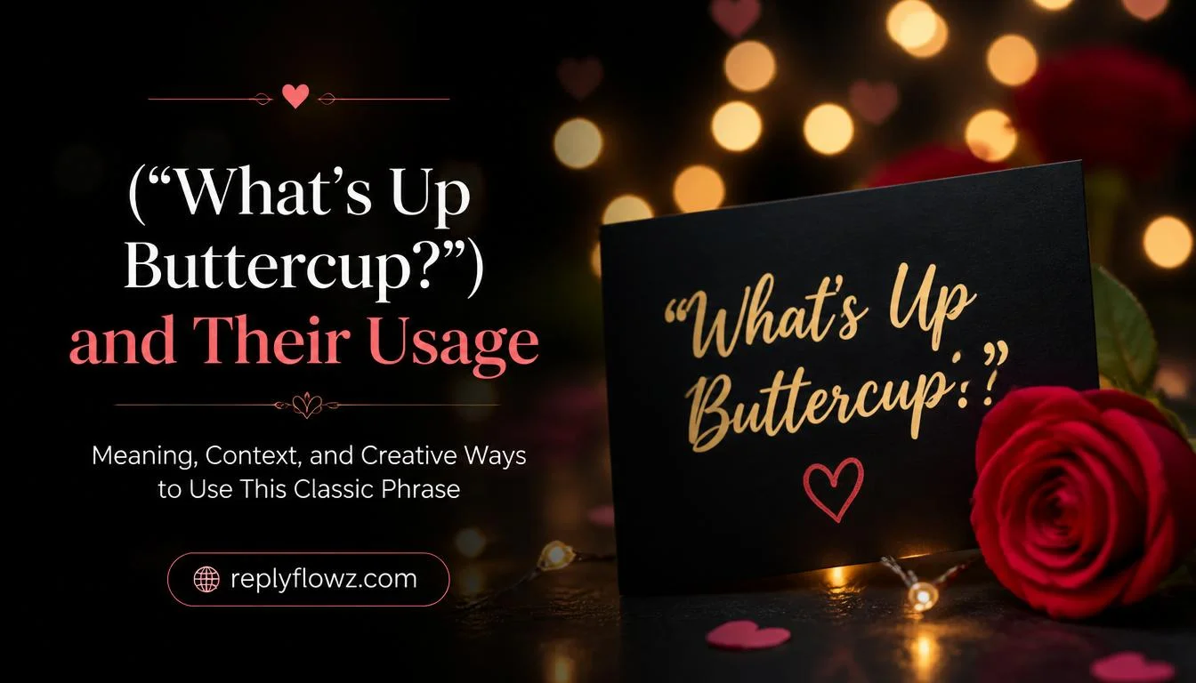 âWhatâs Up Buttercup?â