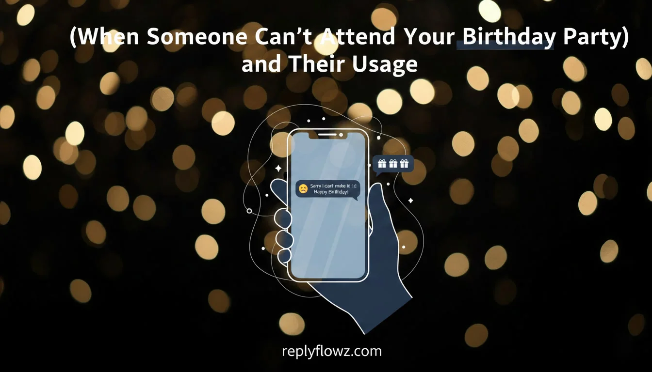 When Someone Can’t Attend Your Birthday Party