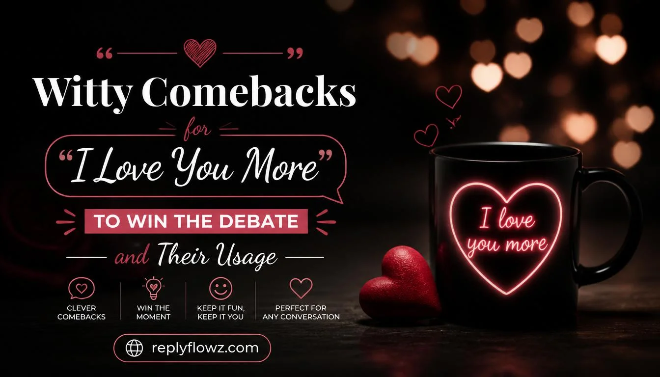 Witty Comebacks for âI Love You Moreâ to Win the Debate